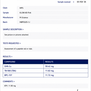KLOW BLEND- 50mg GHK-Cu and 10mg  BPC-157 / TB-500 / KPV - Image 2